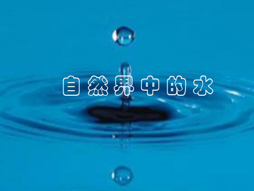 自然界中的水PPT课件8 沪教版