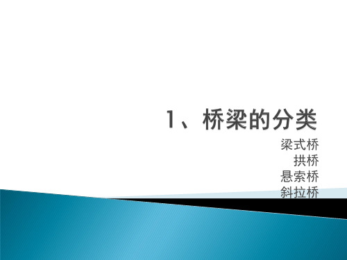 【精选】桥梁结构形式分类及奇特的异形桥梁