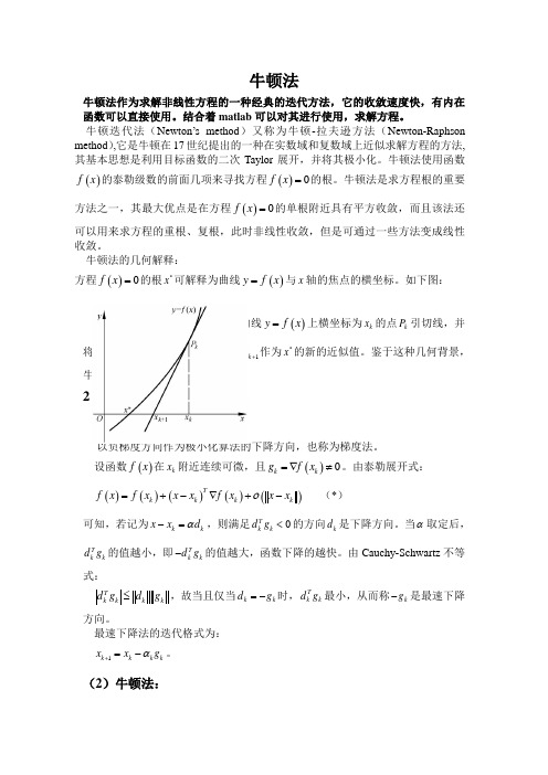 最优化理论方法——牛顿法