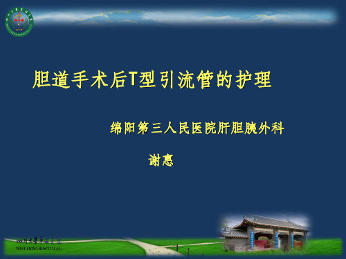 《T管引流护理》PPT课件