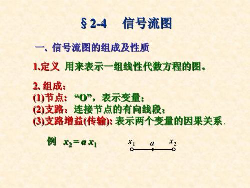自控理论2-4信号流图