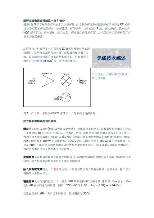 混频器参数