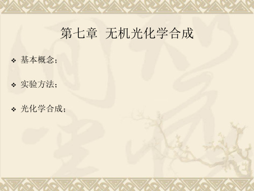 2005Fall07第七章  无机光化学合成