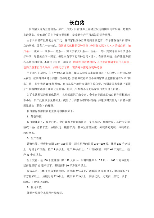 种猪品种