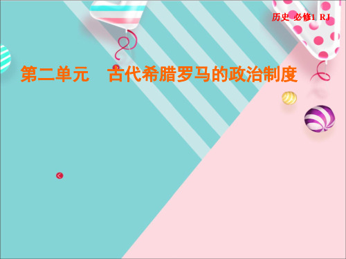 人教版历史必修一课件第二单元  第6课