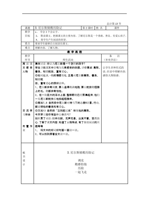小学六年级语文第三周教案