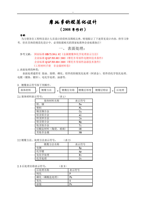 摩托车规范化设计