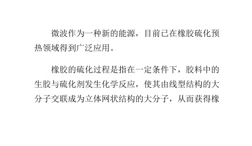 微波橡胶硫化应用技术