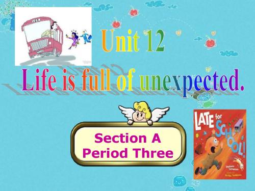 九年级英语PPT  Life is full of unexoected课件3