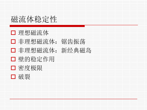 磁流体稳定性