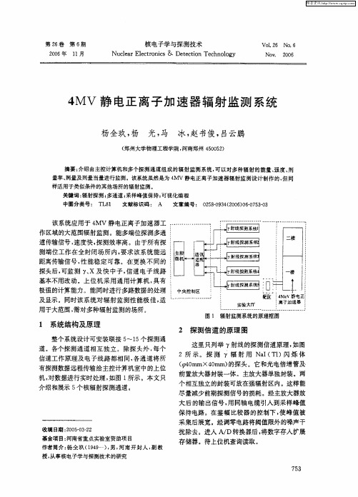 4MV静电正离子加速器辐射监测系统