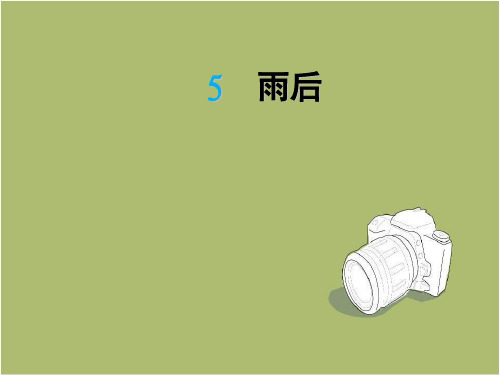 苏教版二年级下册5雨后课件