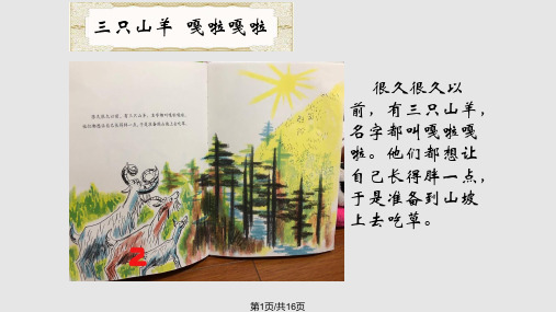 三只山羊嘎啦嘎啦PPT课件
