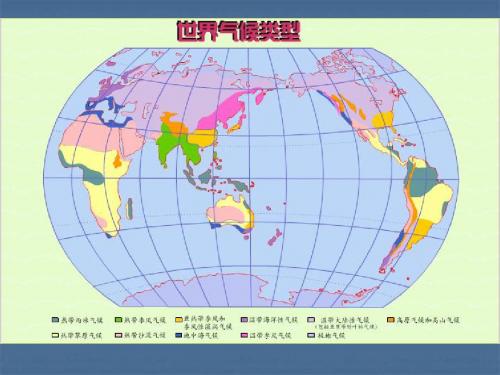 4.3世界气候类型分布 课件(粤教七年级上册)