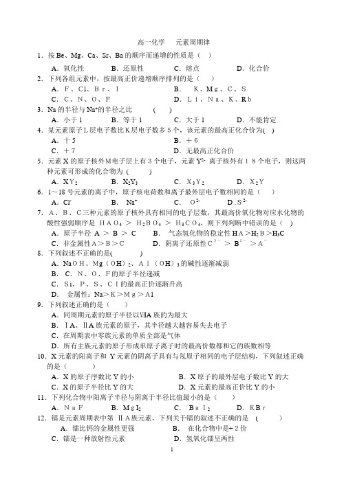 元素周期律