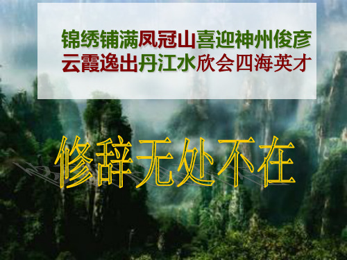 高中语文 修辞手法教案