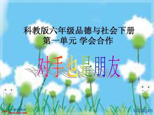 (科教版)六年级品德与社会下册课件 对手也是朋友 1