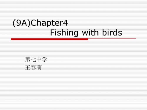 Chapter 4 FIshing with birds