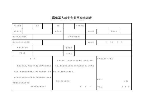 退伍军人就业创业补贴流程