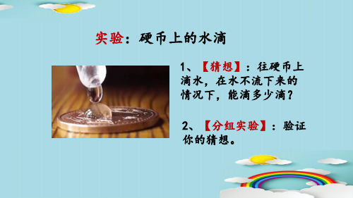 教科版高中物理选修3-3 第三章第四节液体的表面张力教学课件