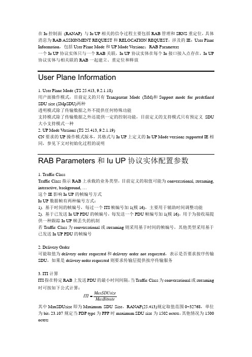 Iu UP协议