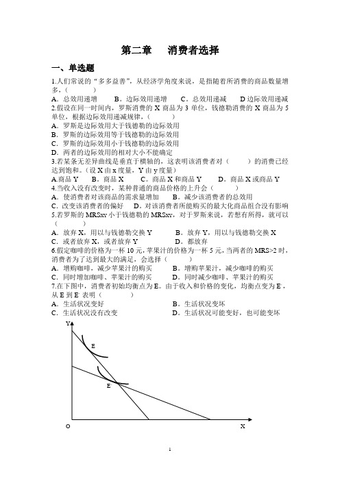 第二章消费者选择