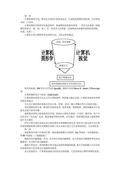 计算机图形学主要知识点