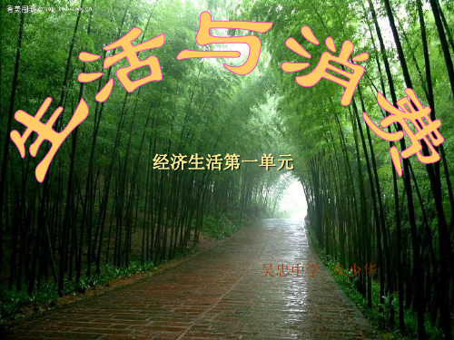 经济生活第一单元