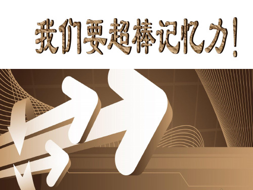 记忆力训练ppt课件