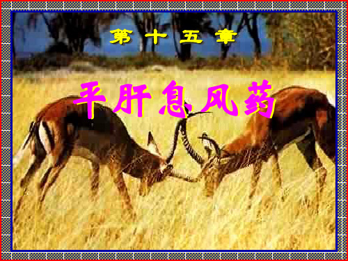 中医《中药学》PPT课件-平肝息风药