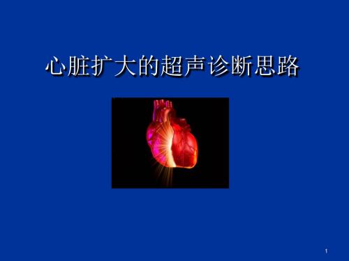 心脏扩大的超声诊断思路ppt课件