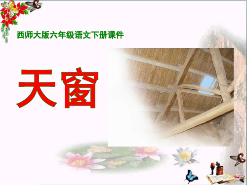 西师大版小学六年级语文下册第20课《天窗PPT精品课件》