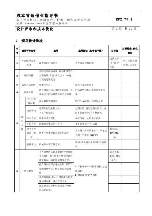 保利地产资料设计评审与成本优化(1)