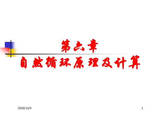 第6章—自然循环原理及计算