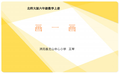 北师大版六年级下册数学《画一画》(1)》课件