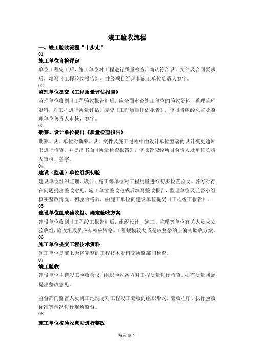 竣工验收流程