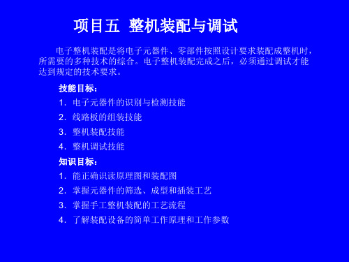 电子整机装配与调试(项目五)5