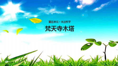 七年级语文上册 第五单元 24《梵天寺木塔》教学课件 苏教级上册语文课件