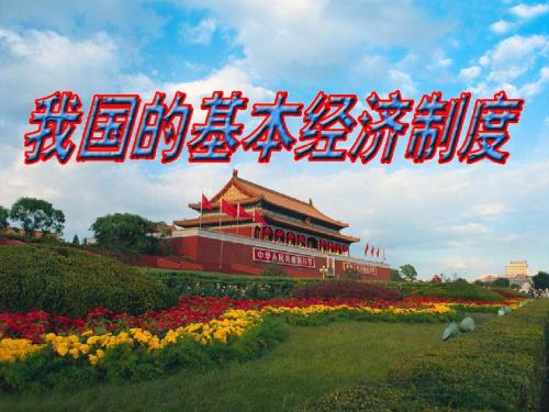我国的基本经济制度