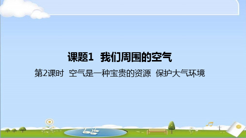 2024年新人教版九年级上册化学第二单元课题1 第2课时  空气是一种宝贵的资源  保护大气环境