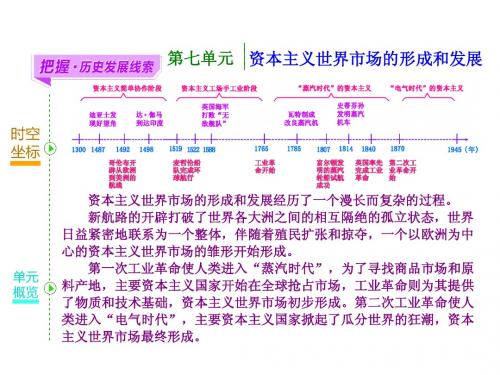 2016高考历史(人教版)一轮总复习：第15讲新航路的开辟、殖民扩张与世界市场的拓展(共55张PPT)