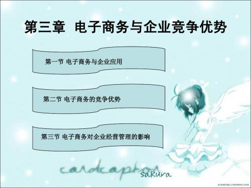 电子商务与企业竞争优势 ppt