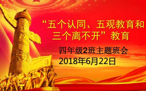 中小学主题班会精选课件------《五个认同主题班会》