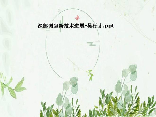 深部调驱新技术进展-吴行才