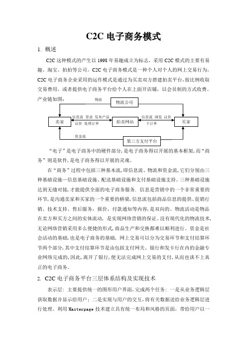 C2C电子商务模式及功能分析(附淘宝拍拍EBAY三大网站对比分析)