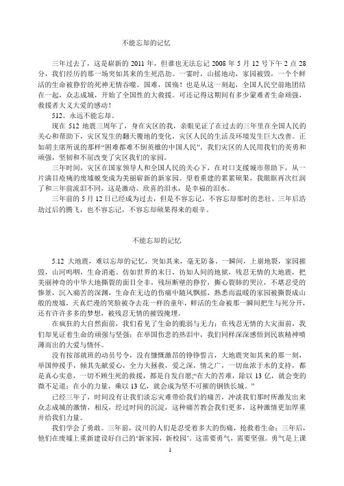 不能忘却的记忆