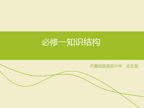 必修一自然地理知识总框架