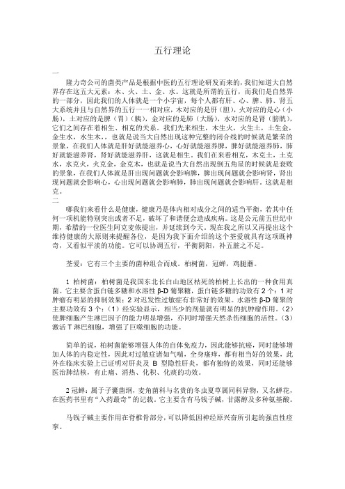 五行理论
