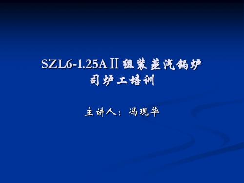 SZL6-1.25A组装蒸汽锅炉 司炉工培训