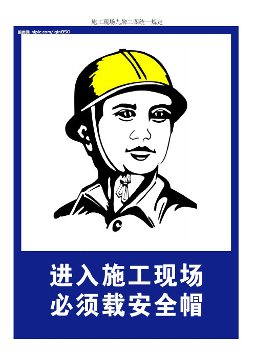 施工现场九牌二图统一规定
